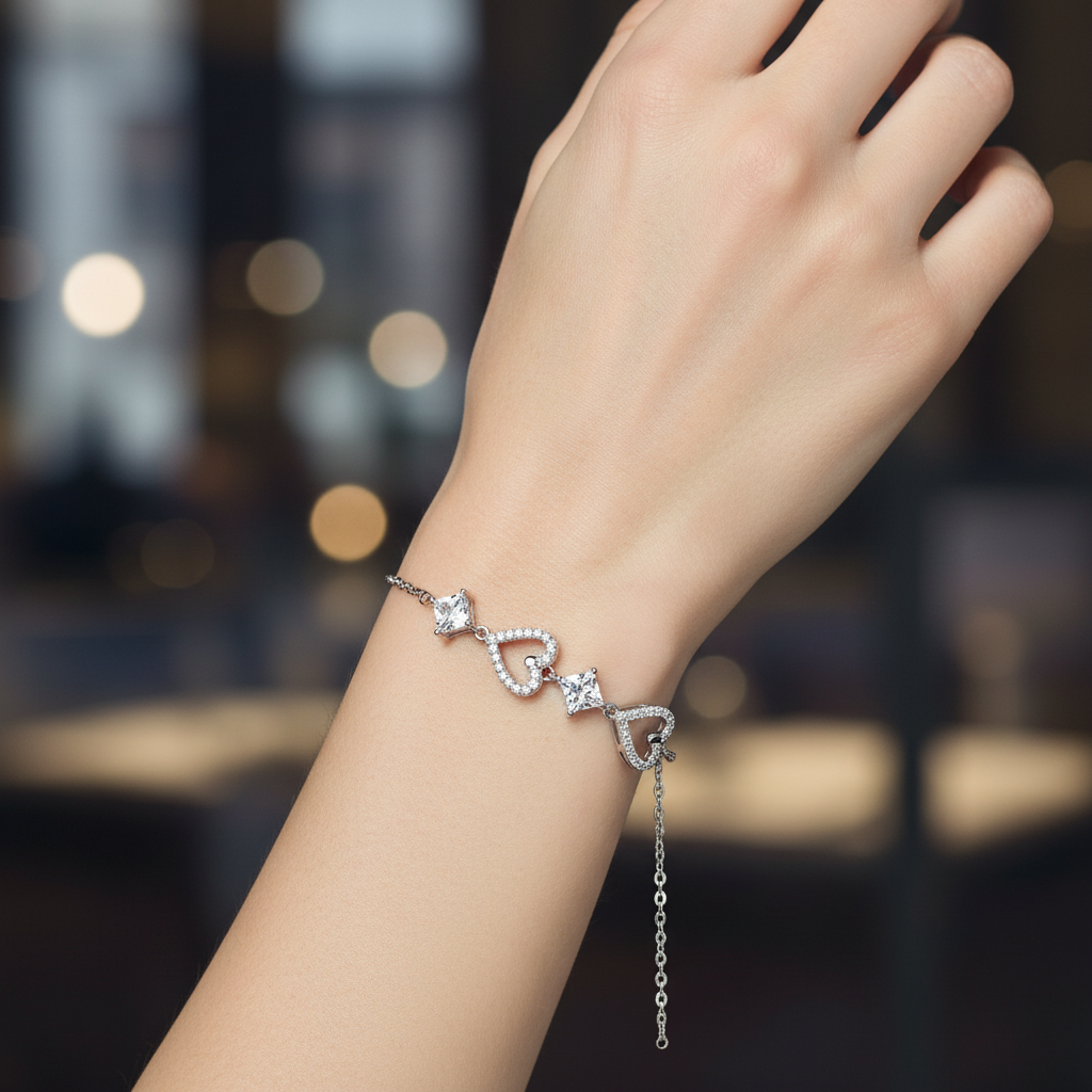 Bracelet on model wrist