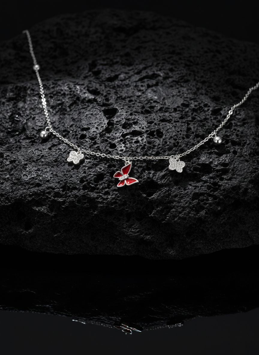 Bracelet on volcanic rock