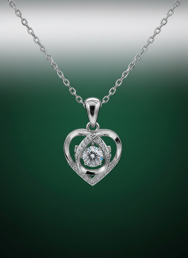 Dark Green Silver Background