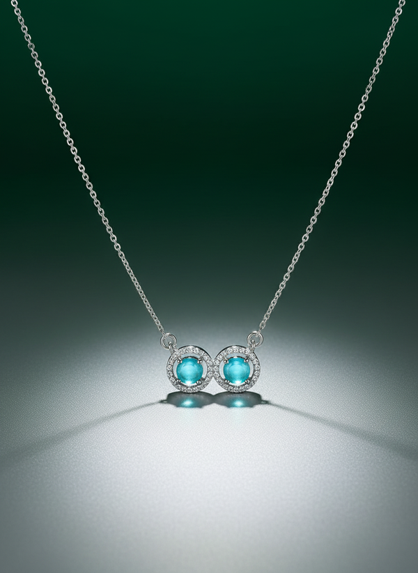 Dark Green Silver Background