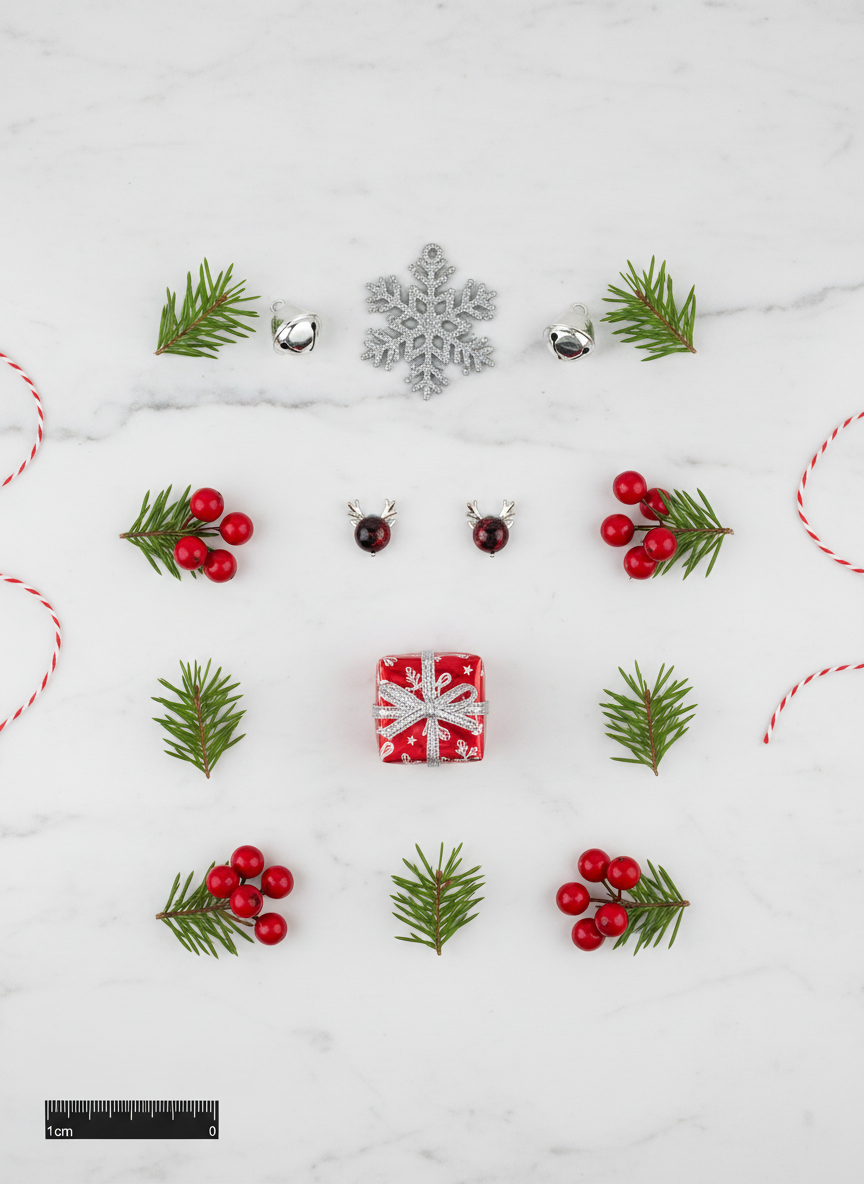 Festive Silver Reindeer Earrings - 925 Sterling Silver with Red Gemstone