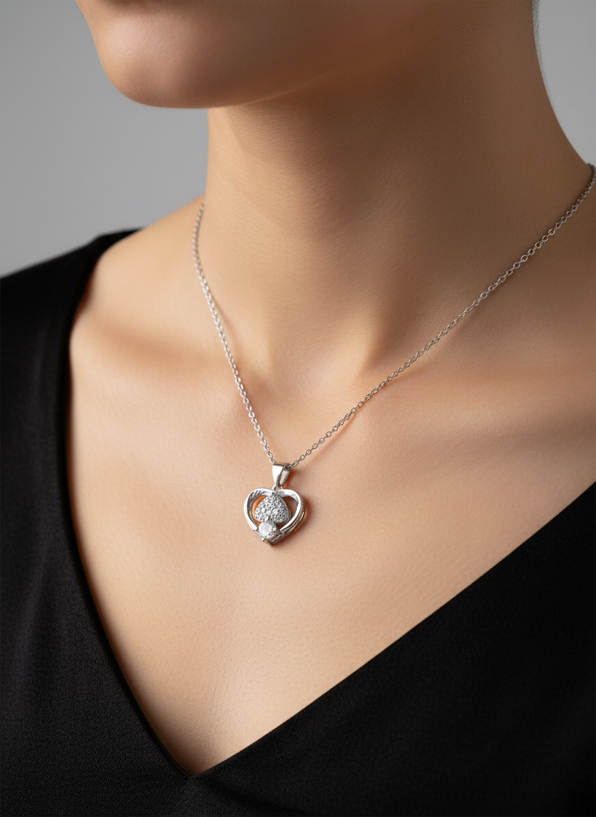 Model Wearing Pendant