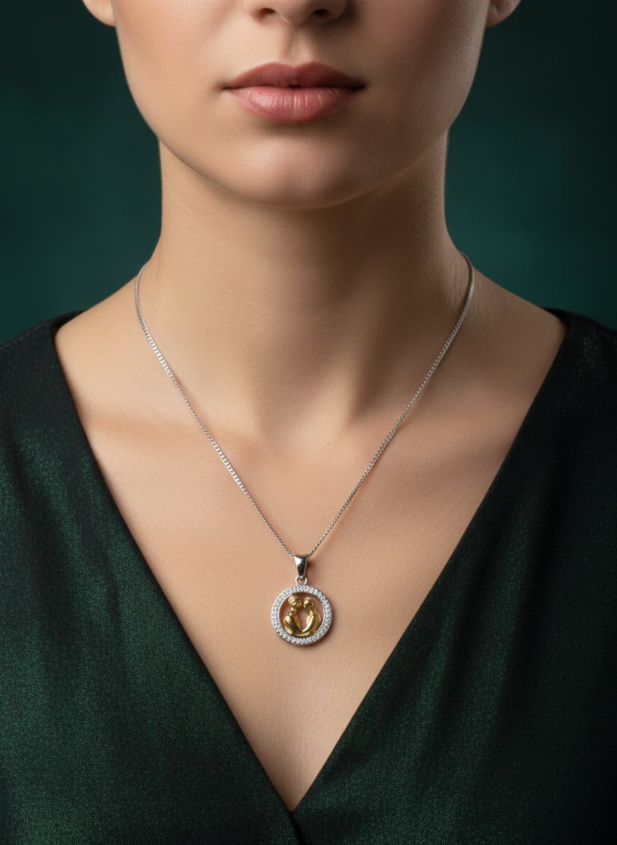 Silver Pendant Lifestyle View